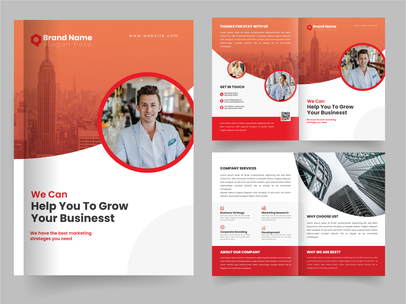 business Bi-Fold Brochure Design by Md. Ashik Hawlader on Dribbble