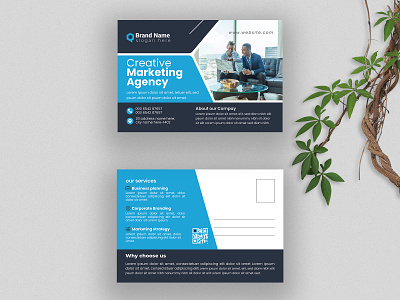 Corporate Business Postcard Design Template