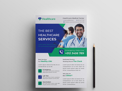 Medical & Healthcare Flyer Design Template a4 flyer branding clinic flyer colorful flyer creative design design editable design flyer flyer design graphic design health healthcare flyer hospital hospital flyer leaflet medical flyer medical flyer template minimal medical flyer pharmacy flyer template