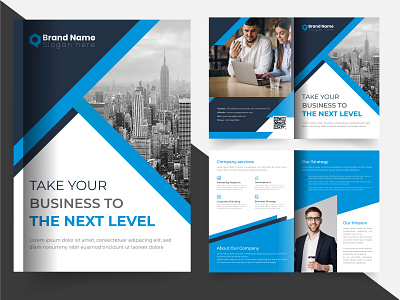 Creative Corporate Business Bi-fold Brochure Template