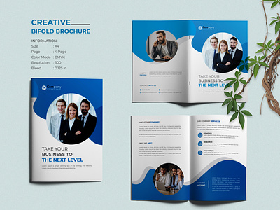 Creative Corporate Business Bifold Brochure Design a4 bifold brochure advertising bifold bifold brochure branding brochure business company profile corporate corporate brochure corporate design creative creative brochure creative design editable minimal business brochure minimal corporate brochure printable professional template