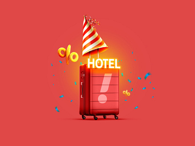 Hotel Party ! hotel key visual snapptrip traveling ui visual design