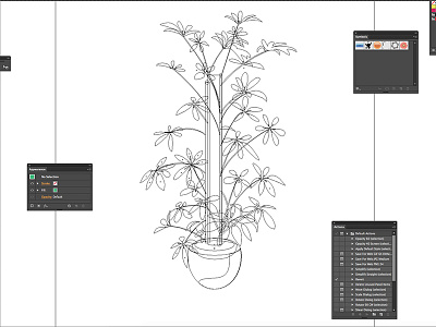 House plant frame