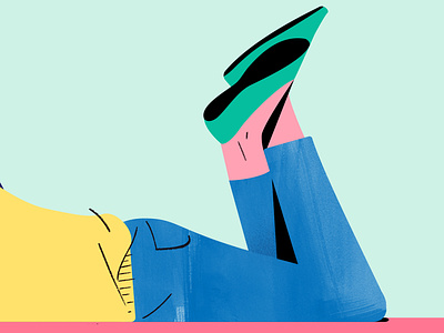 Legs character design digital illustration illustrator legs photoshop pink shapes wip