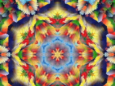 Patterns geometric symmetrical fractal mandala 3d design graphic design