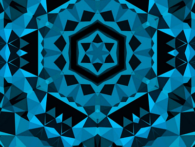 Blue abstract geometric background 3d graphic design illustration