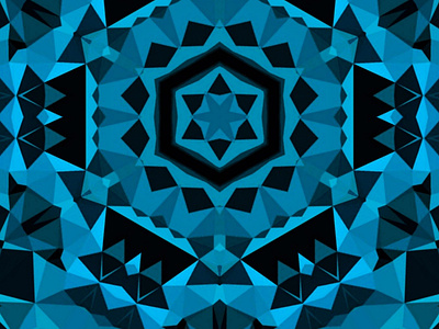 Blue abstract geometric background