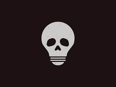 RIP brush idea light bulb noise skull