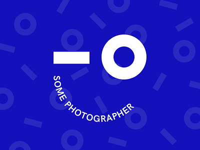 Some Photographer brand pattern dat blue logo pattern photo studio photographer photography