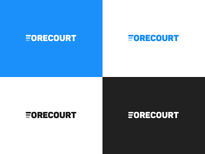 Forecourt branding car concept forecourt logo process