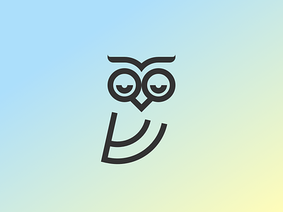 Sleepy Owl branding logo owl revision