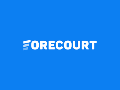 Forecourt blue branding cars f f logo forecourt identity logo