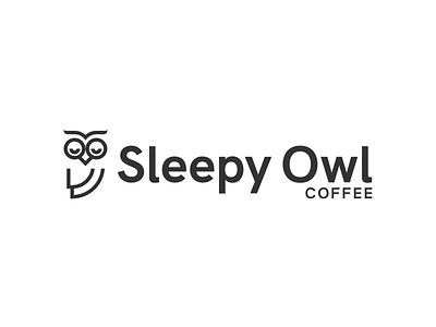 Sleepy Owl branding coffee lockup logo owl rebrand sleepy owl