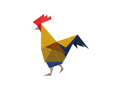 Low Poly Cockerill bird cockerill geometric low poly photoshop