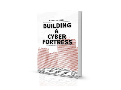 Building a Cyber Fortress Book Cover art book cover design digital typography