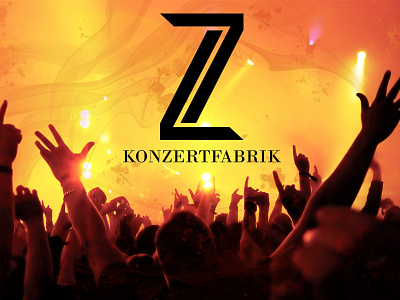 Z7 Konzertfabrik application black design graphic logo vector z7