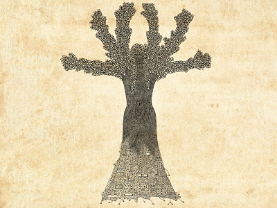 Vitruvian Mother art da drawing global illustration man nature sustainability technology vinci vitruvian