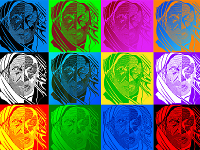 Maurits Candvus: A Story in Perspectives II art concept design digital drawing graphic illustration popart portrait warhol