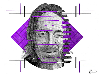 Thom Yorke abstract art concept design drawing graphic illustration ink portrait radiohead thom yorke