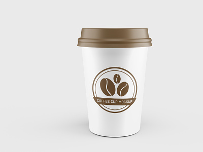 Paper Coffee Cup Mockup 3d rendering branding clean design graphic design illustration mockup paper cup product
