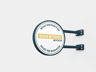 Sign Board Mockup 3d rendering branding clean design graphic design illustration mockup product sign board
