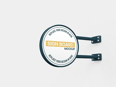 Sign Board Mockup 3d rendering branding clean design graphic design illustration mockup product sign board