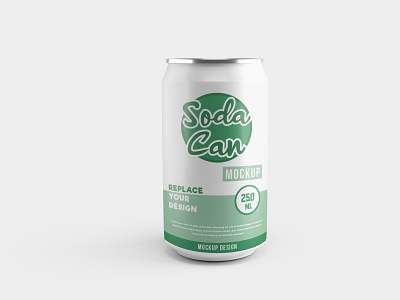 Soda Can Mockup 3d rendering branding clean design graphic design illustration mockup product soda can