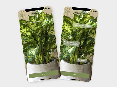 Plants Care App design mobile design ui