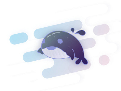 Starry night whale android dream dribbble iphone night starry whale