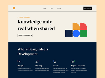 D Learn Homepage