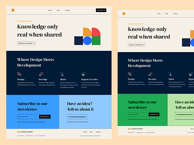 Green or Blue? blue branding colorpalette design green grid layout homepage homepage design icon icon design illustration landingpage layout exploration serif font typography ui ux web website