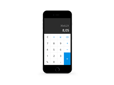 004 - Calculator app calculator clean dailyui design input interface ios iphone modern ui ux