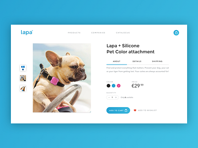 Lapa Product Card cart clean desktop digital navigation pet pets product card product design shopping ui uidesign uiux user experience ux web webdesign website
