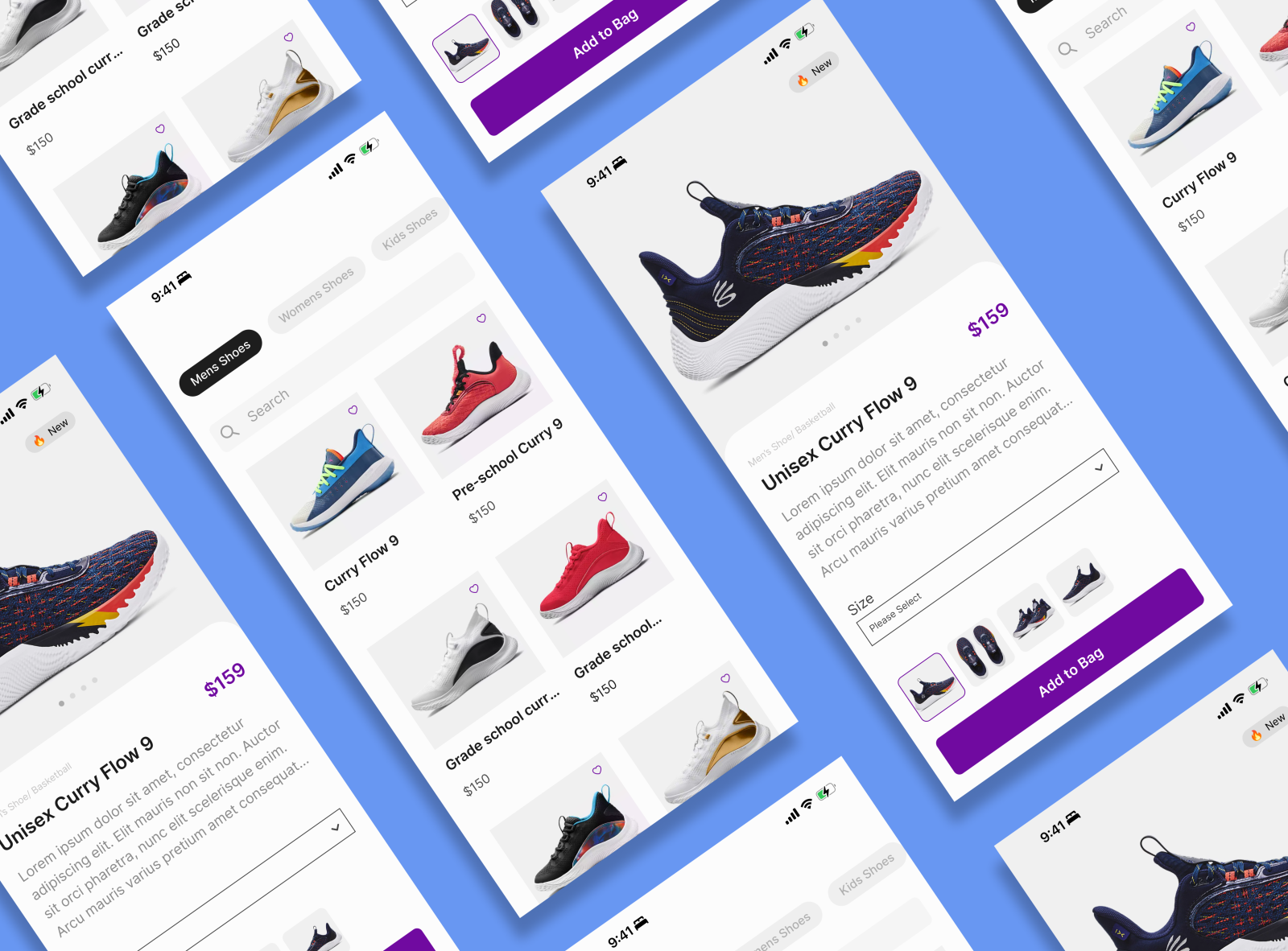 Shoe E-commerce app design by tosan glen on Dribbble