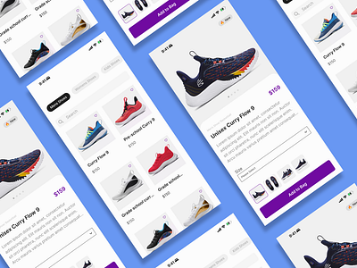 Shoe E-commerce app design