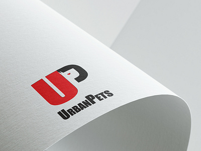 Logo For UrbanPets branding design illustration logo pet typography vector