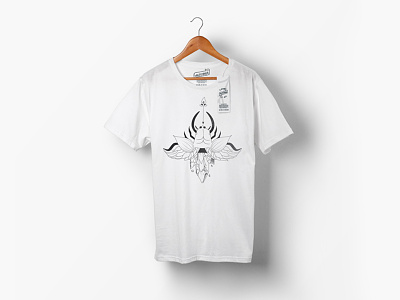 Tshirt Design for Whitepanda animal crystal design illustration insect