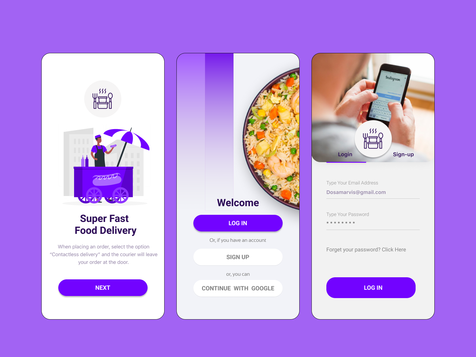 Food Delivery App Ui Design by Sajjad Hossain on Dribbble