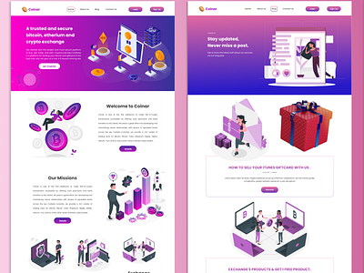Crypto Exchange Website Ui Designs