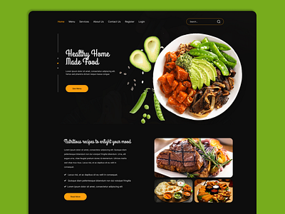 Online Food Ordering Website UI UX Design figma ui ux design landing page ui ux design ui ux design website ui design website ui ux design