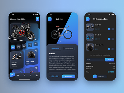 Online Bike Shop - Redesigned & Inspired UI UX Design