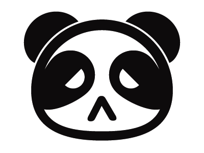 Sad panda deux illustration panda