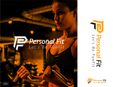 Personal Fit Logo brand design branding business logo fitness logo graphic design logo gym logo logo design typography logo vector logo
