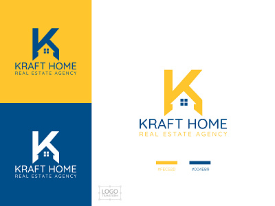 Kraft Home Logo Design brand design brand identity branding business logo design graphic design logos home house illustration k home logo kraft letter k home logo logo logo design logotransform property real estate typography typography logo vector logo