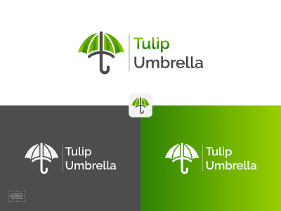 Tulip Umbrella logo design! brand design branding business logo custom logo design illustration logo logo design logotransform typography logo vector logo