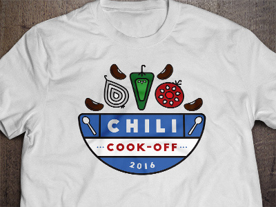 Chili Cook-off chili chili cookoff geometric icons illustration linear
