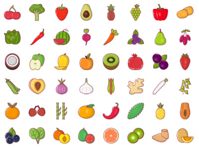 Fruits and Vegetables food fruits ingredient vegetable