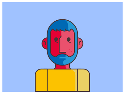 Dribbble illustration ilustração retrato