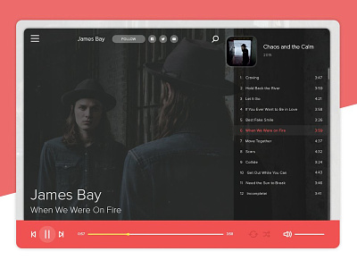 Music player concept app music player uxui