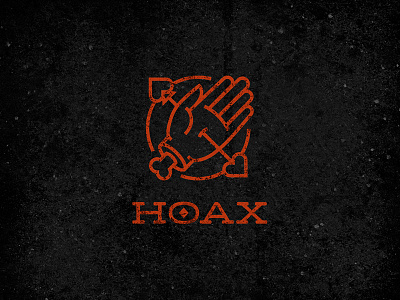 Hoax cards cut grunge h hand logo playing cards red suits tattoo